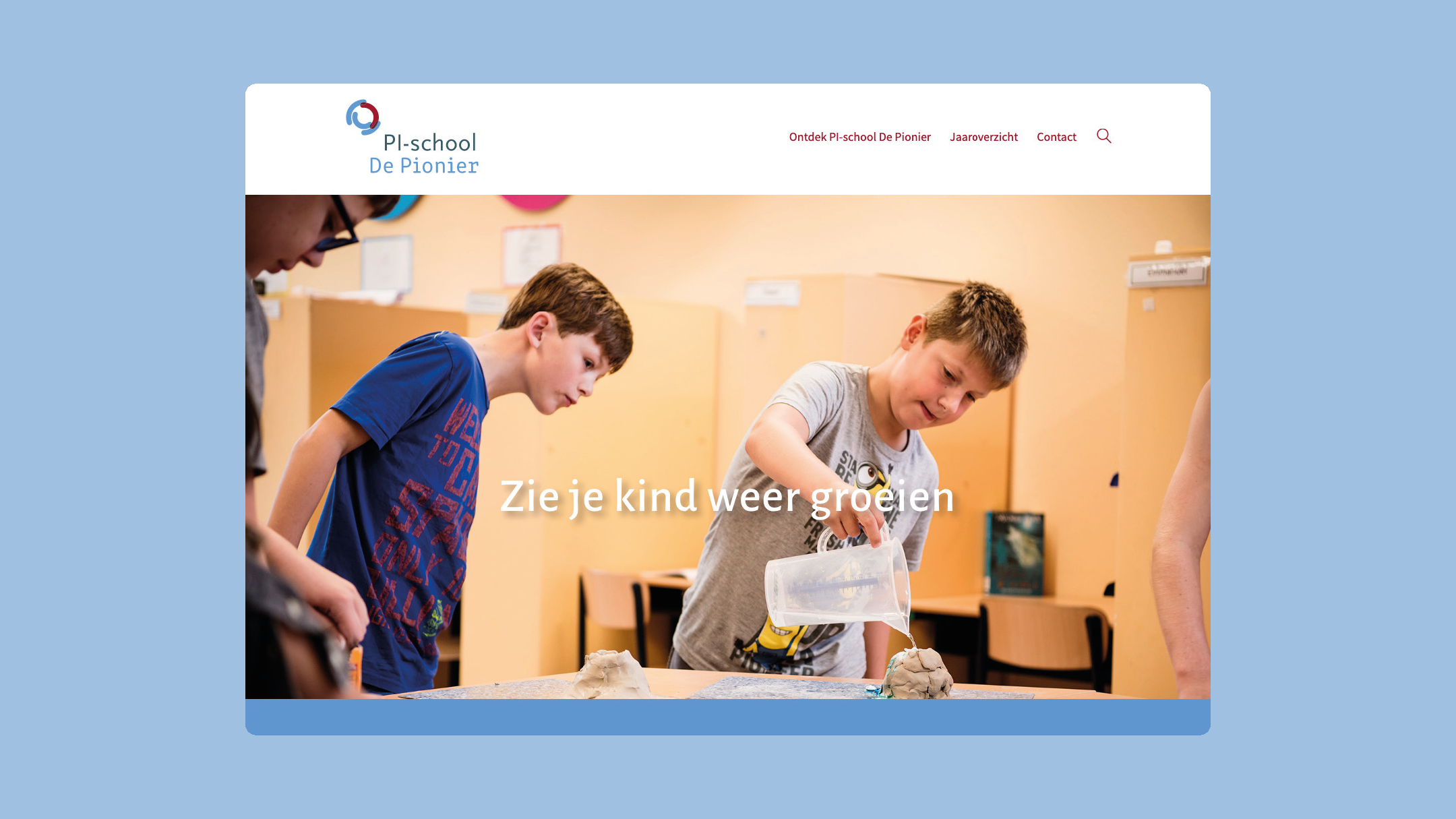 PI-scholen website De Pionier